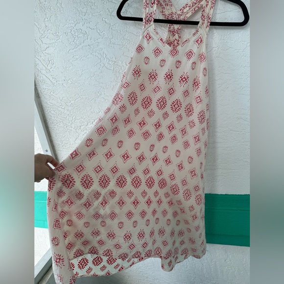 Artisan NY Linen Midi High Low Sundress Geo Aztec Sleeveless Small - Picture 4 of 9